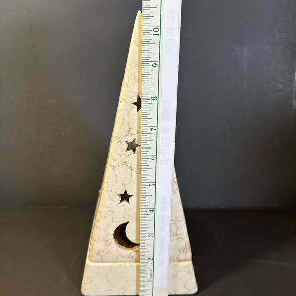 PartyLite Cream Star and Moon Candle Holder - Picture 2 of 2